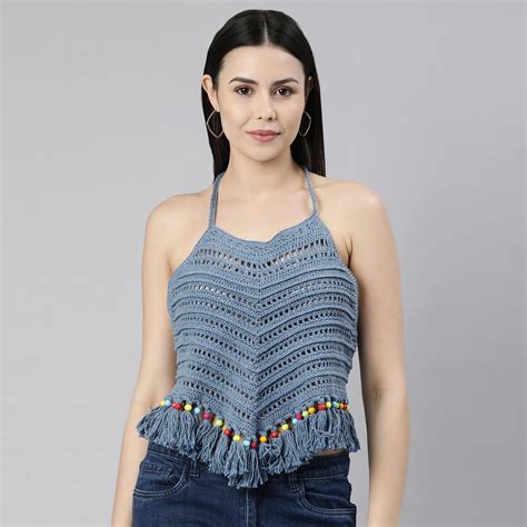 Recycled Denim Halter Top Pattern – Magic Needles