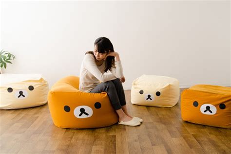 もちもちのリラックマ。 Rilakkuma×EMOOR リラックマ ビーズクッション | まとめのインテリア - デザイン雑貨とインテリアのまとめ