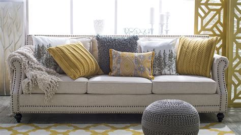 5 Ways to Spice Up a Beige Sofa with Yellow and Gray Throw Pillows