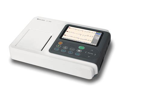 Compact and portable 12-Lead ECG Machine for professional usage. Electrocardiogram analysis and ...