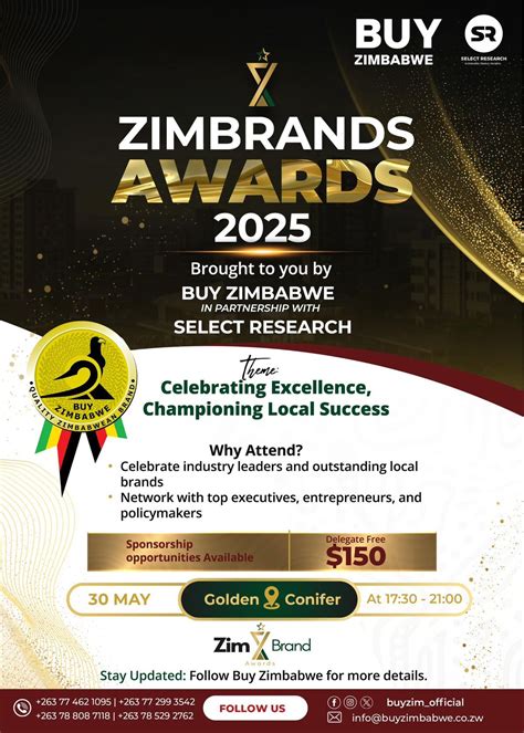 ZIMBRANDS AWARDS , Golden Conifer Functions Venue, Harare, 30 May 2025 ...