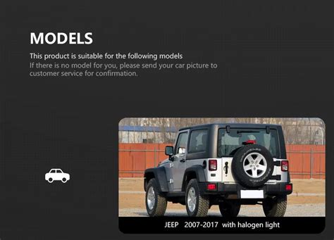 Car Styling Tail lamp light for Jeep Wrangler Tail Lights 2007-2017 ...