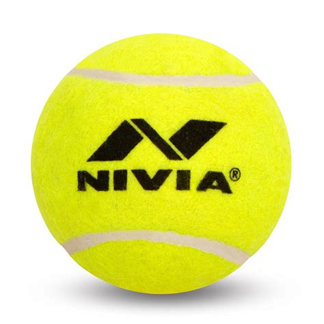 Buy Nivia Light Weight Rubber Tennis Cricket Ball, Pack of 6 (Yellow ...