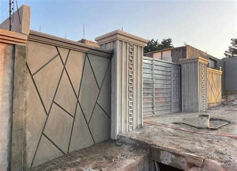 160 Boundary wall ideas in 2025 | boundary walls, compound wall design ...