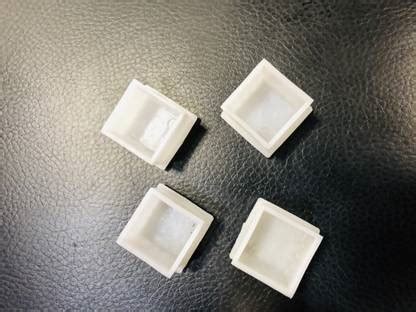 Tarun 25MM 1 INCH SQUARE PIPE SHOE (GUTKE) SET OF 20 PCS. Table Legs ...