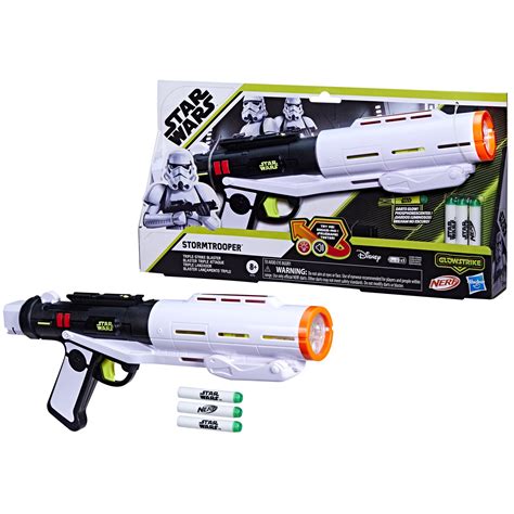 NERF GlowStrike Star Wars Stormtrooper Triple Strike Blaster, Star Wars ...