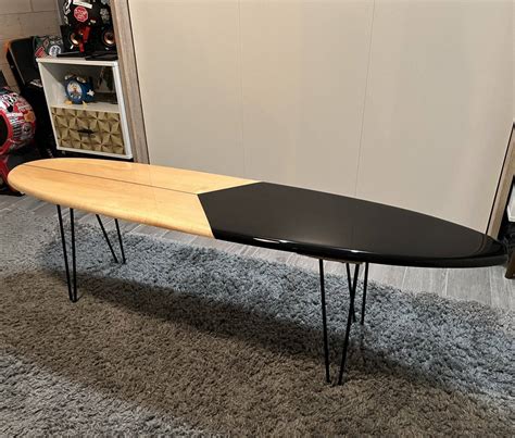 Handcrafted Surfboard Coffee Table | Beach Decor by Tiki Soul
