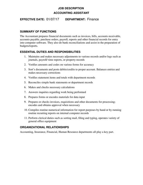 LST - Accountant JOB DESCRIPTION - Page 1 - Created with Publitas.com