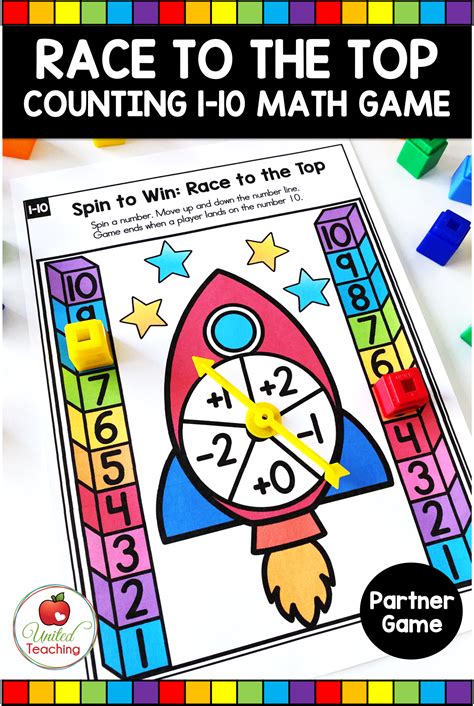 Math Spinner Games for Numbers 1-10 Part 2 - United Teaching ...