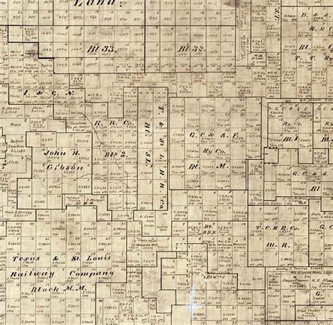 1894 Farm Line Map of Crockett County Texas - Etsy