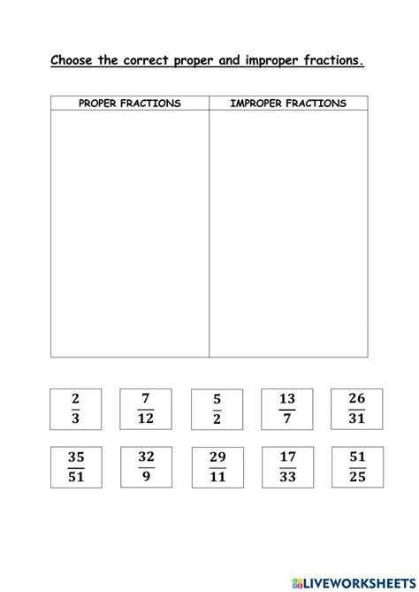 Image result for Simplifying Proper Fractions Worksheet