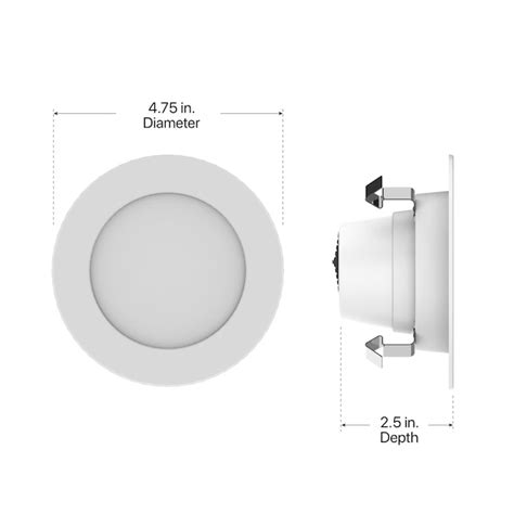 Utilitech Retrofit Kit White 4-in 650-Lumen Switchable White Round ...