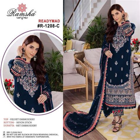 Ramsha R 1208 Nx Ready Made Pakistani Suits Collection