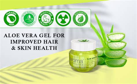 Aroma Treasures aloe vera gel for face, skin, body & hair | Paraben ...