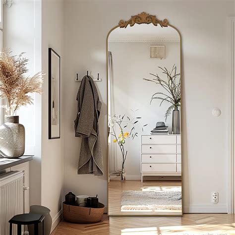 Filigree Floor Mirror 64"x21" Full Length Mirror Freestanding with ...