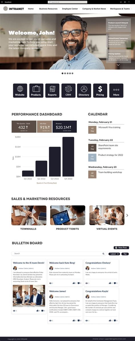 Image result for SharePoint Modern Page Design Examples