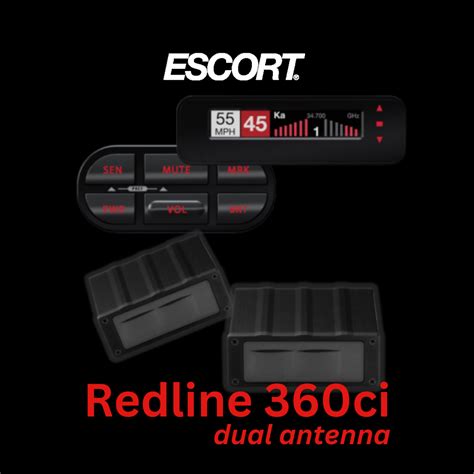 Escort Redline Ci 360c dual radar detector – rapid-radio