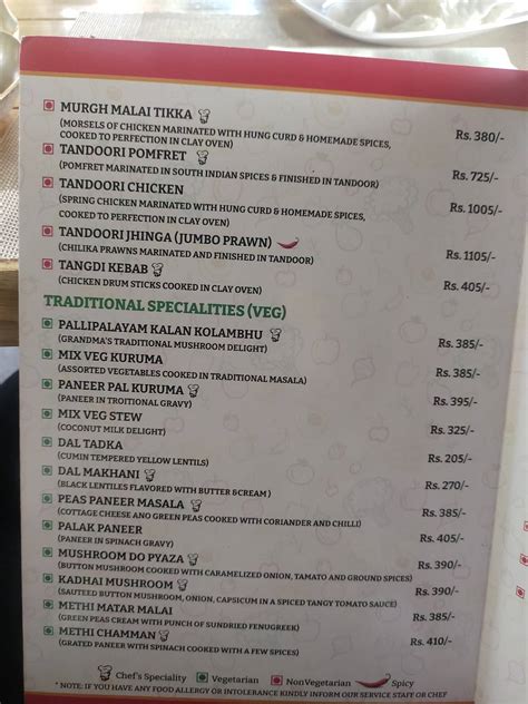 Menu at Hermit's Zingiber, Bhubaneswar, N3/302
