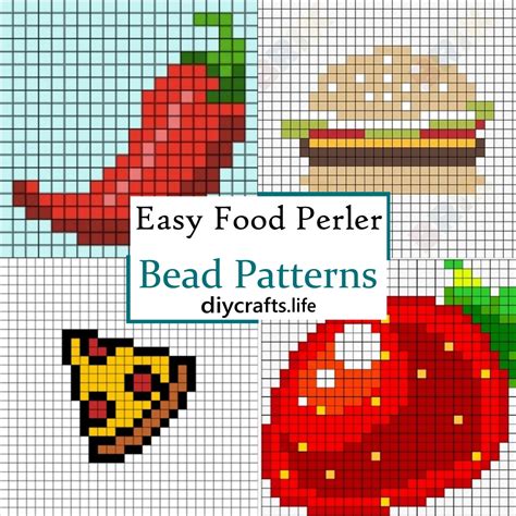 Perler Bead Food Designs 的图像结果
