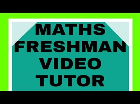 Image result for Fresh Man Maths Chapter One Lesson Two