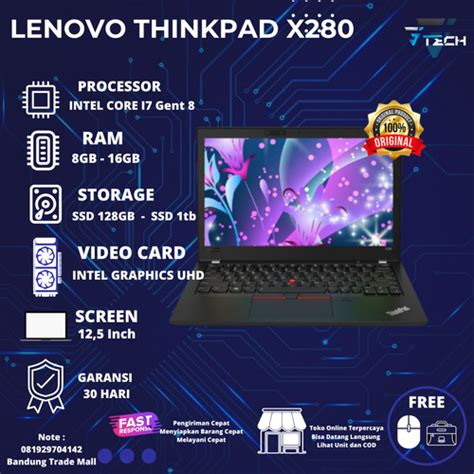 Jual Lenovo Thinkpad X240 X250 X260 X270 X280 ORIGINAL / BERGARANSI ...