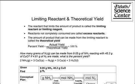 Calculating Limiting Reactant Problems 的图像结果