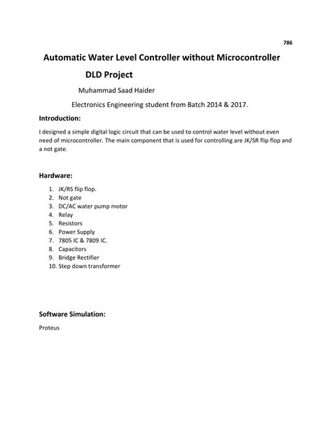 Automatic Water Level Controller Project 的图像结果