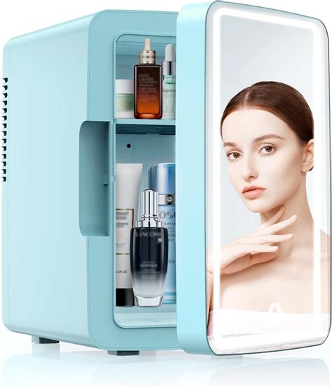 Amazon.com: PERSONAL CHILLER 6.2L Skincare Fridge with LED Makeup ...
