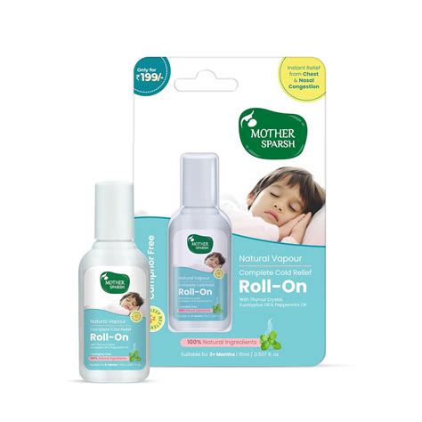 Mother Sparsh Natural Vapour Complete Cold Relief Roll-On for Babies ...