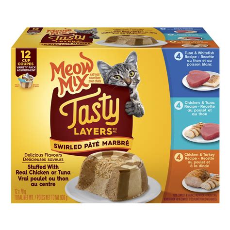 Meow Mix Tasty Layers Poultry and Fish Variety Wet Cat Food 936g ...