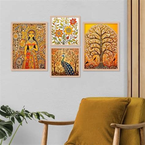 ARTELLY Framed Traditional Theme Wall Art Paintings For Living Room ...
