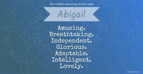 Abbigail Name Meaning
