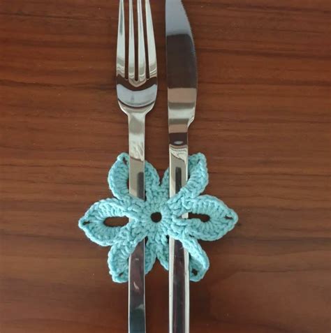 Crochet Cutlery Covers Come Coaster – Style De Tisch
