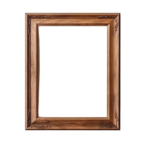 AI generated Wooden picture frame clip art 34932837 PNG