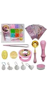 Curated Cart Sealing Wax Beads – 200pcs Octagon Pellets for Stamp Seals ...