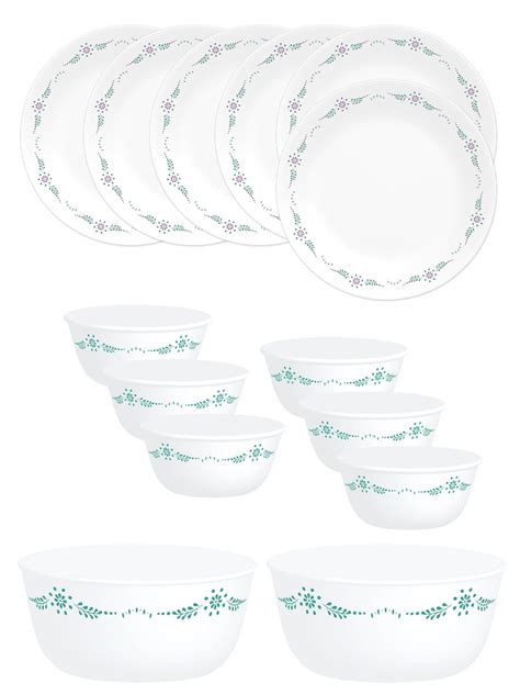 Buy Corelle Livingware 14 Pc Basic/Mini/Starter Dinner Set Katori ...
