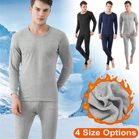 [2 PacK]Mens Thermal Underwear Set, iMounTEK Fleece Long Johns Top ...