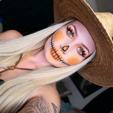 Scarecrow face paint – Artofit