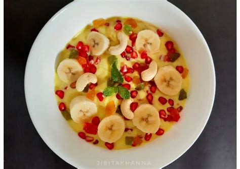 Fruit Custard from Scratch Recipe by Jibita Khanna - Cookpad