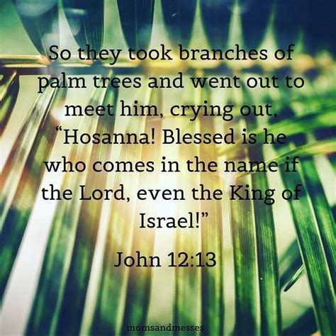 Palm Sunday John 12 13 Bible Verse