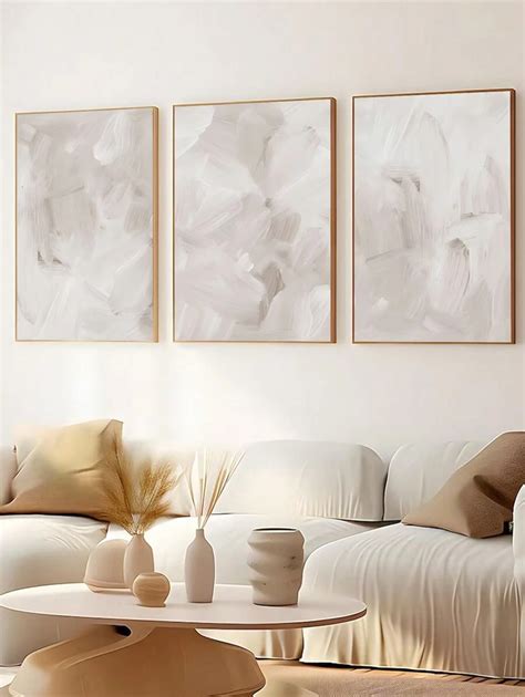 3pcs Modern Abstract Art Poster, Color Block, Brush Stroke, Bohemian ...