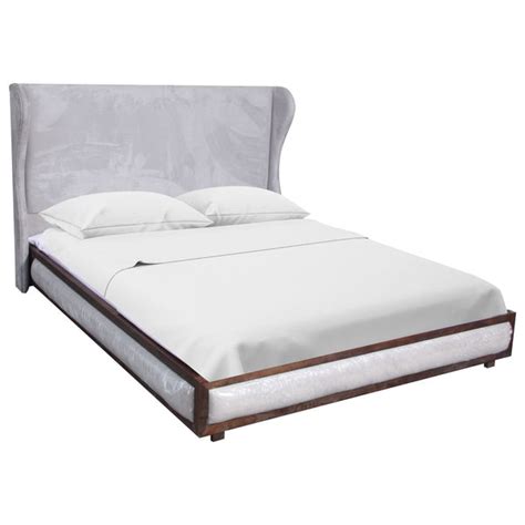 Wooden leather bed in rectangle – clever-furnitures