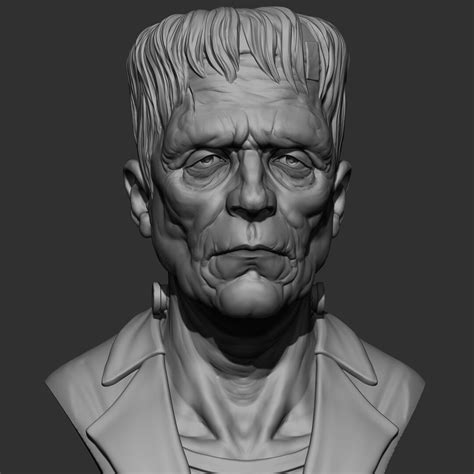 ArtStation - Frankenstein Bust
