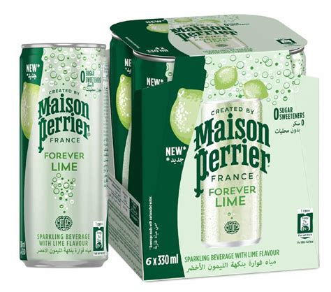Maison Perrier France Forever Lime Flavored Sparkling Water Each 250ml ...