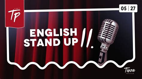 English Stand-Up Comedy in Csongrád II., Tisza Presszó, Szeged, 27 May ...