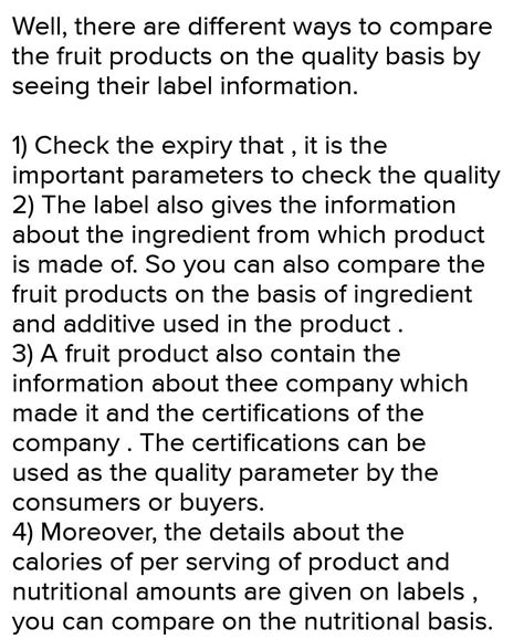 check full information on label of at 8 package fruit products and ...
