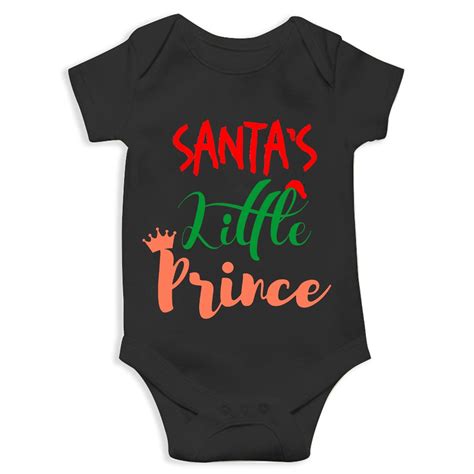 Santa's Little Prince Unisex Half Sleeve Romper