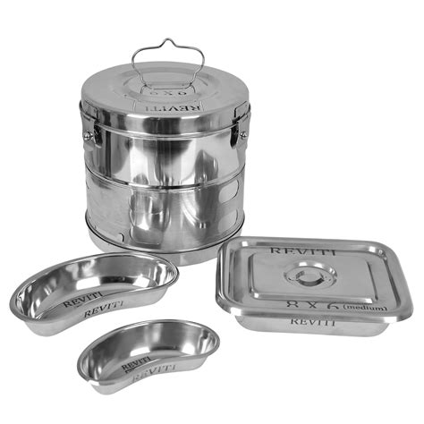 Buy Reviti Sterlisation Dressing Drum/Autoclave Drum 9x9, Instrument ...