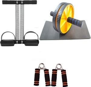 Dr Pacvu Pack of 4 Combo | Hand Gripper, AB Wheel Roller and Tummy ...