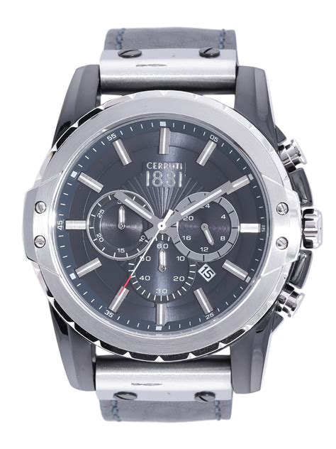Buy Cerruti 1881 Men Black Chronograph Watch CRA130SBS03BL - Watches ...